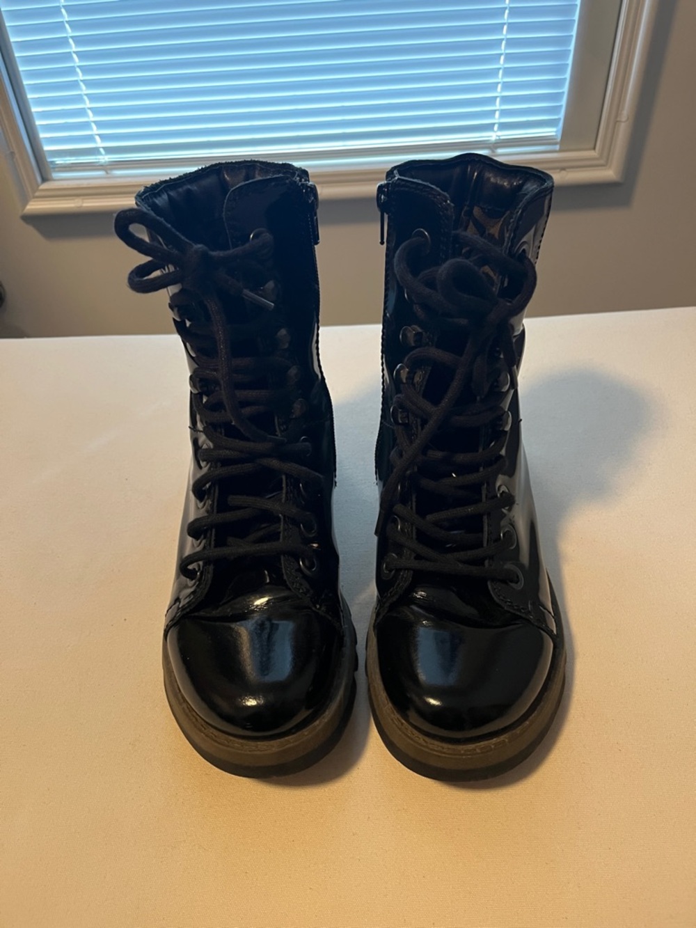 Fly London Black Patent Lace-Up Women's Boots